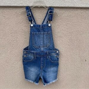 Girls Cat & Jack Denim Jean Short Overalls EUC